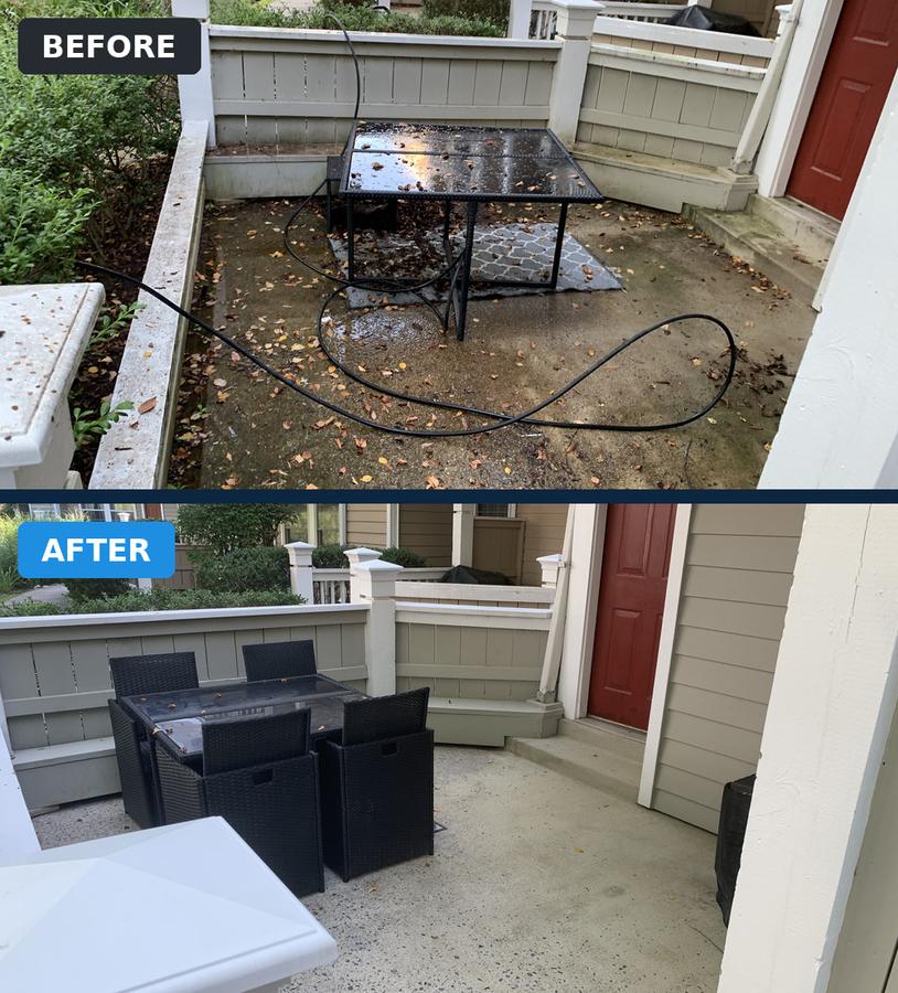 Patio Before and After