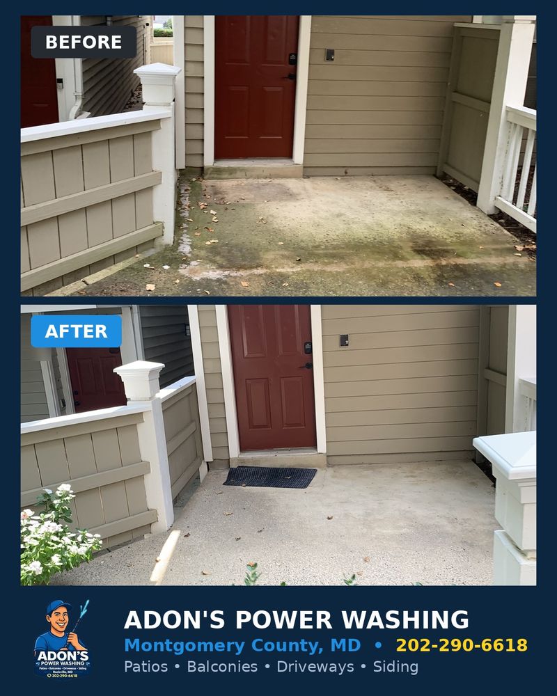 Entry Patio Before and After