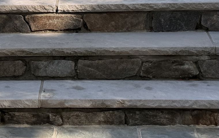 Clean stone steps