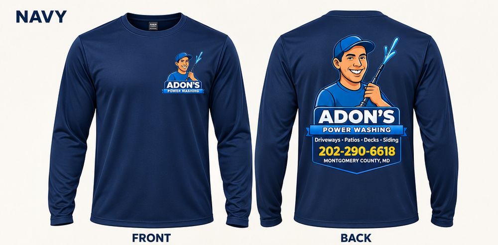 Adon's Power Washing Long Sleeve · Navy