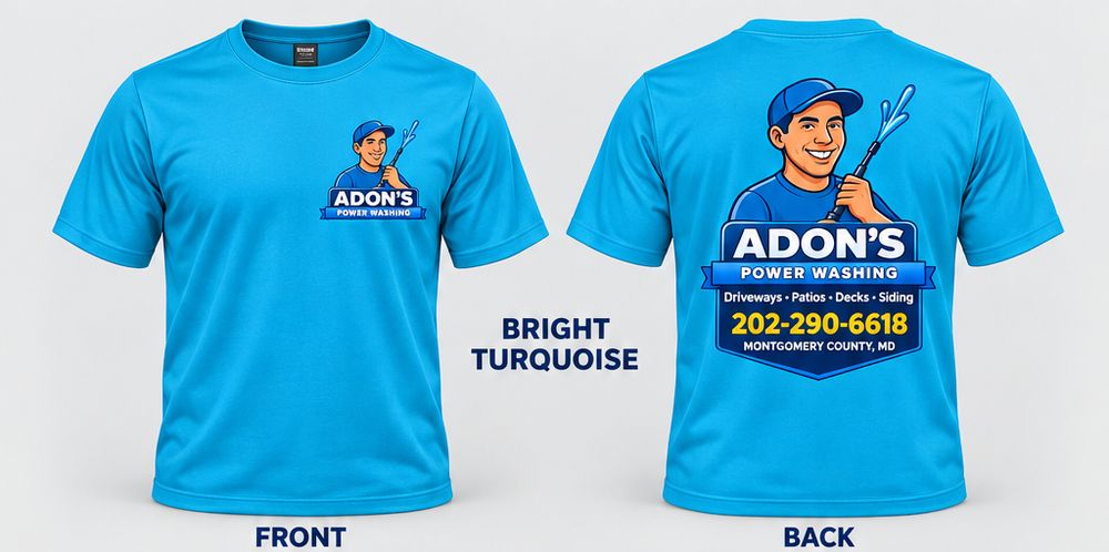Adon's Power Washing Tee · Bright Turquoise