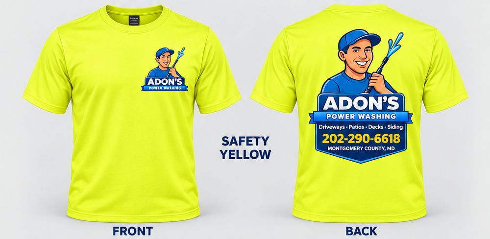 Adon's Power Washing Tee · Safety Yellow